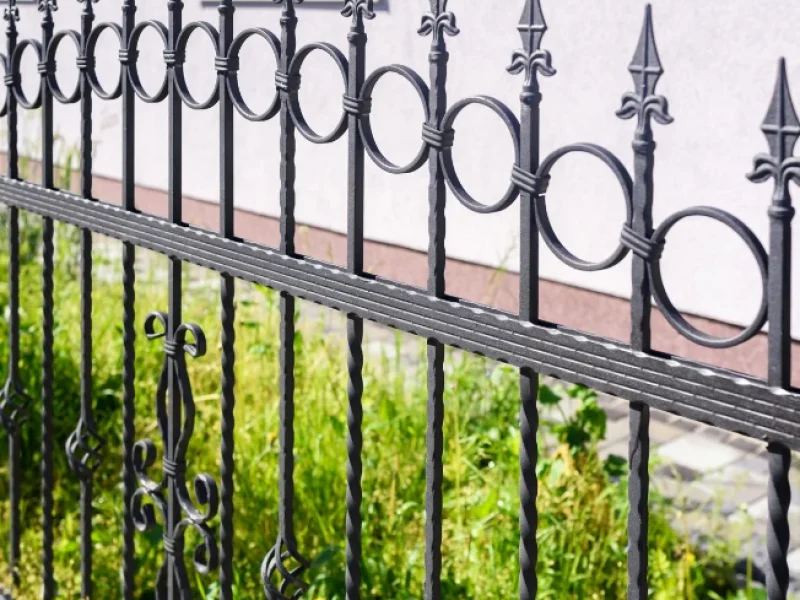 wrought iron residential fencing